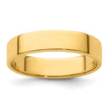 14k Yellow Gold 5mm Lightweight Flat Wedding Band