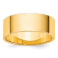 14k Yellow Gold 7mm Lightweight Flat Wedding Band
