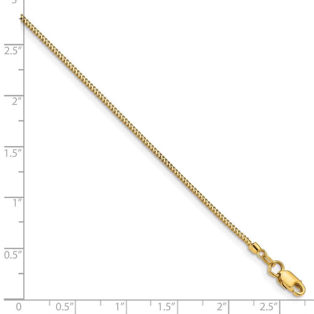 14K .9mm Franco with Lobster Clasp Bracelet