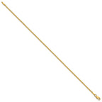 14K 1mm Franco with Lobster Clasp Bracelet