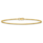 14K 1mm Franco with Lobster Clasp Bracelet