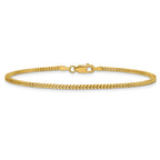 14K 1.4mm Franco with Lobster Clasp Bracelet