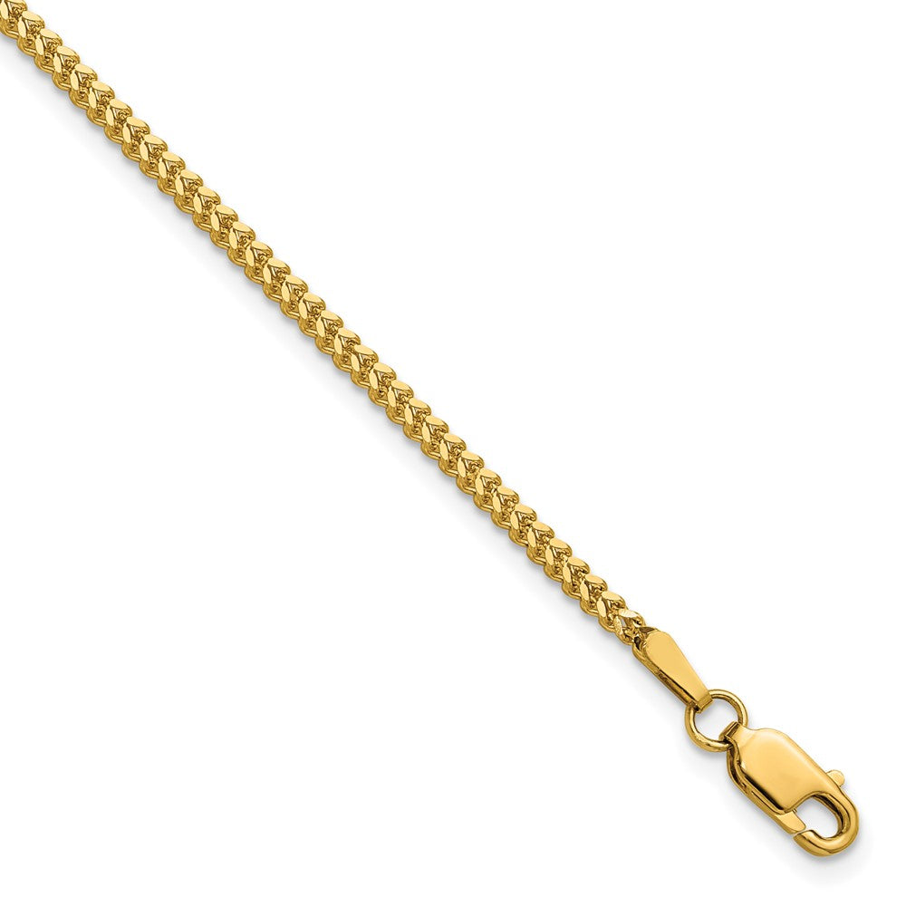 14K 1.4mm Franco with Lobster Clasp Bracelet