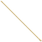 14K 1.5mm Franco with Lobster Clasp Bracelet