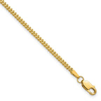 14K 1.5mm Franco with Lobster Clasp Bracelet