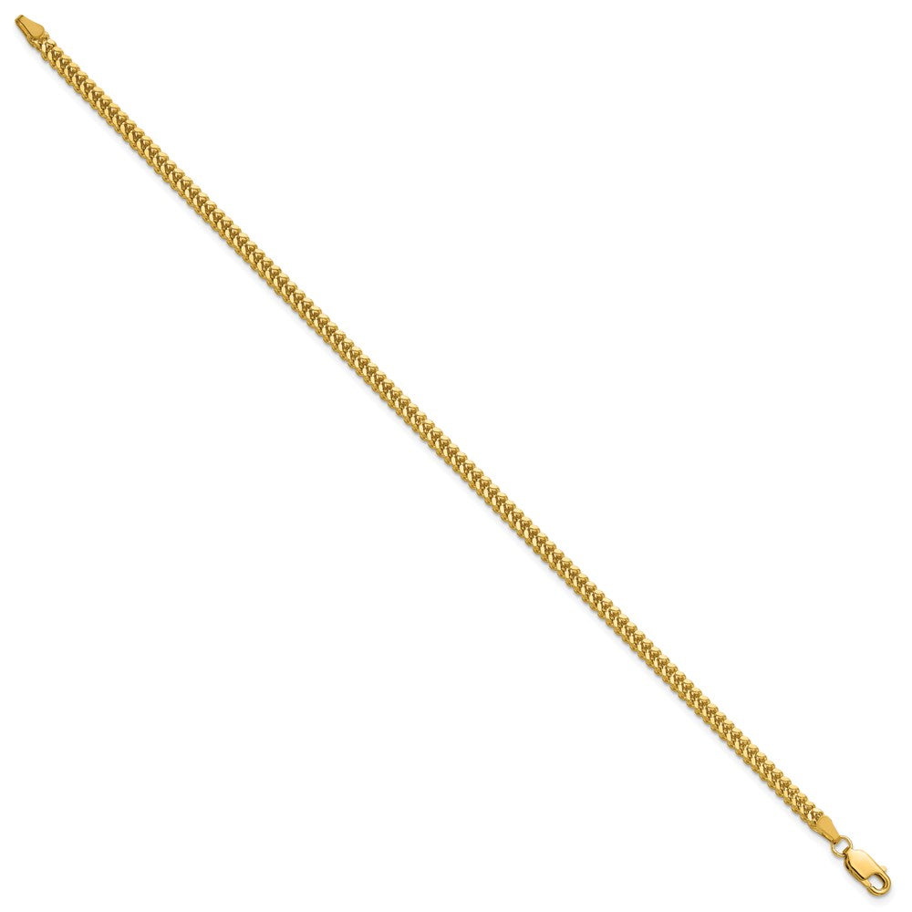 14K 2.3mm Franco with Lobster Clasp Bracelet