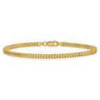 14K 2.3mm Franco with Lobster Clasp Bracelet