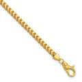 14K 3mm Franco with Fancy Lobster Clasp Bracelet