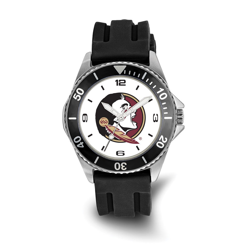 LogoArt Florida State University Collegiate Gents Silicone Strap Quartz Watch