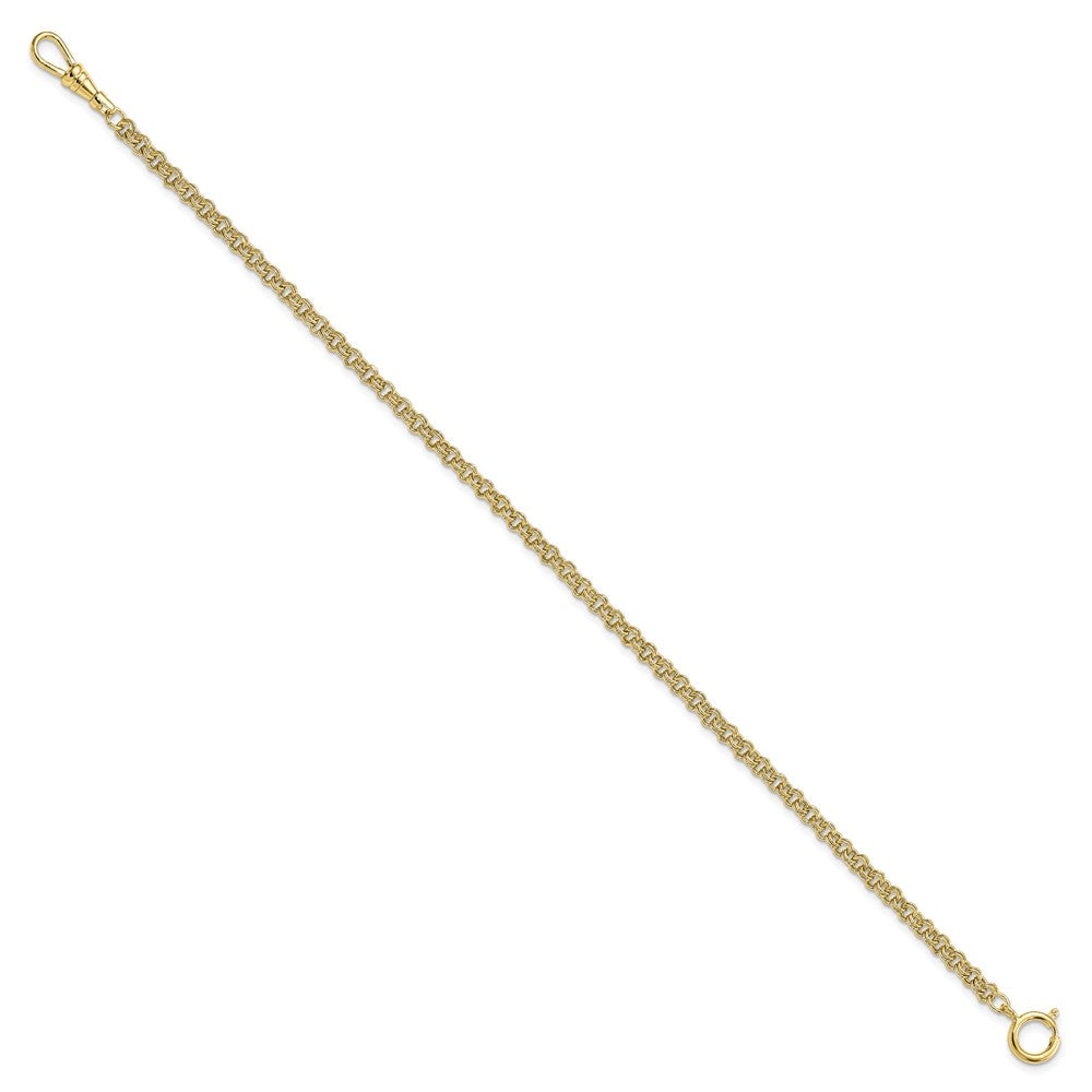 Gold-tone Brass 4.25mm Double Link Cable Pocket Watch Chain