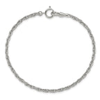 Silver-tone Steel 4.25mm Rope Pocket Watch Chain