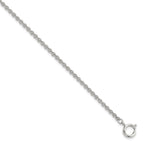 Silver-tone Steel 3.75mm Rolo Pocket Watch Chain