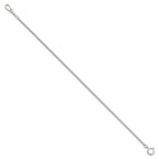 Silver-tone Steel 3.25mm Curb Pocket Watch Chain