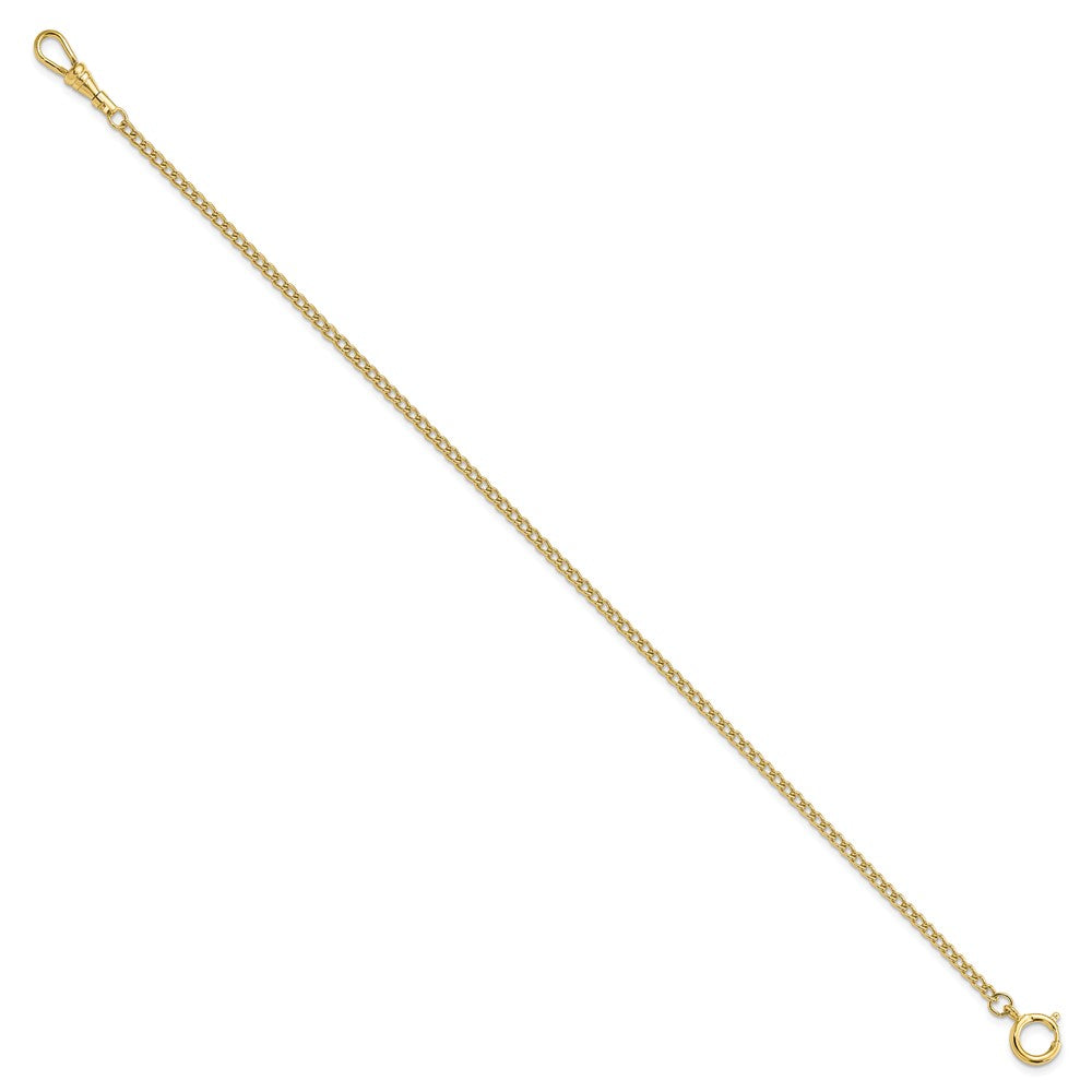 Gold-tone Steel 3.25mm Curb Pocket Watch Chain
