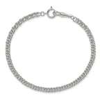Silver-tone Steel 6.5mm Fancy Curb Pocket Watch Chain