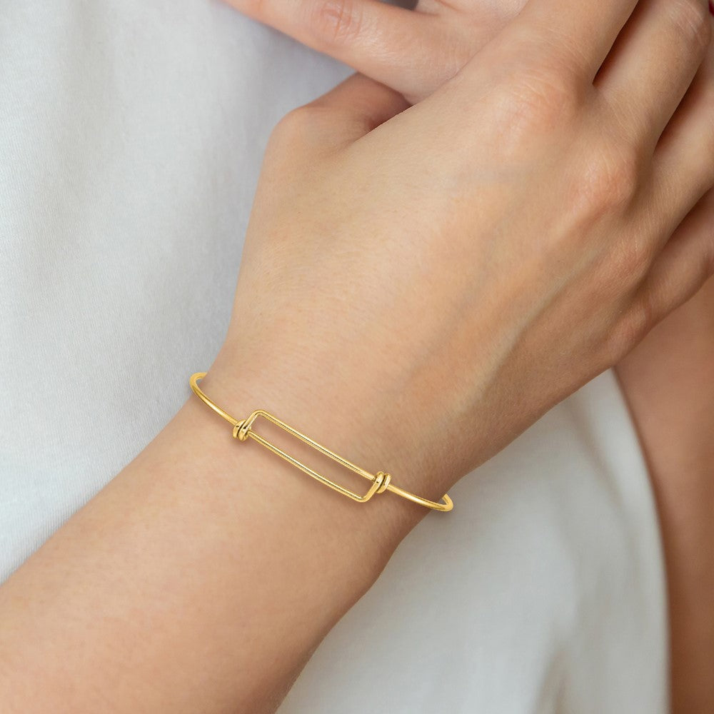 1/20 14K Gold Filled 1.65mm Expandable Bangle Bracelet