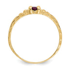 14k Madi K 3mm Ruby Birthstone Baby / Childrens Ring