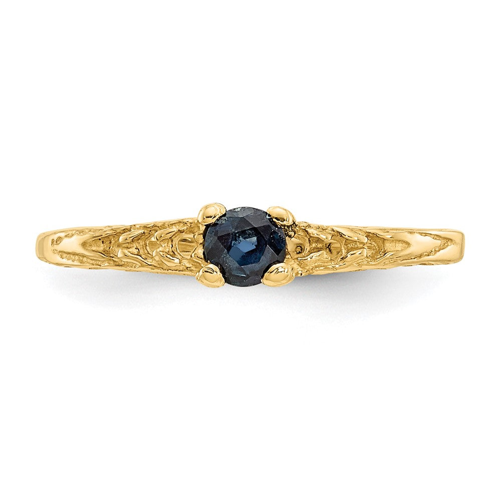 14k Madi K 3mm Sapphire Birthstone Baby / Childrens Ring