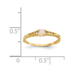 14k Madi K 3mm Opal Birthstone Baby / Childrens Ring