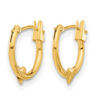 14k Madi K 9mm Heart Hoop Earrings
