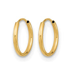 14k Madi K 1x9mm Endless Hoop Earrings