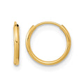 14k Madi K 1x9mm Endless Hoop Earrings