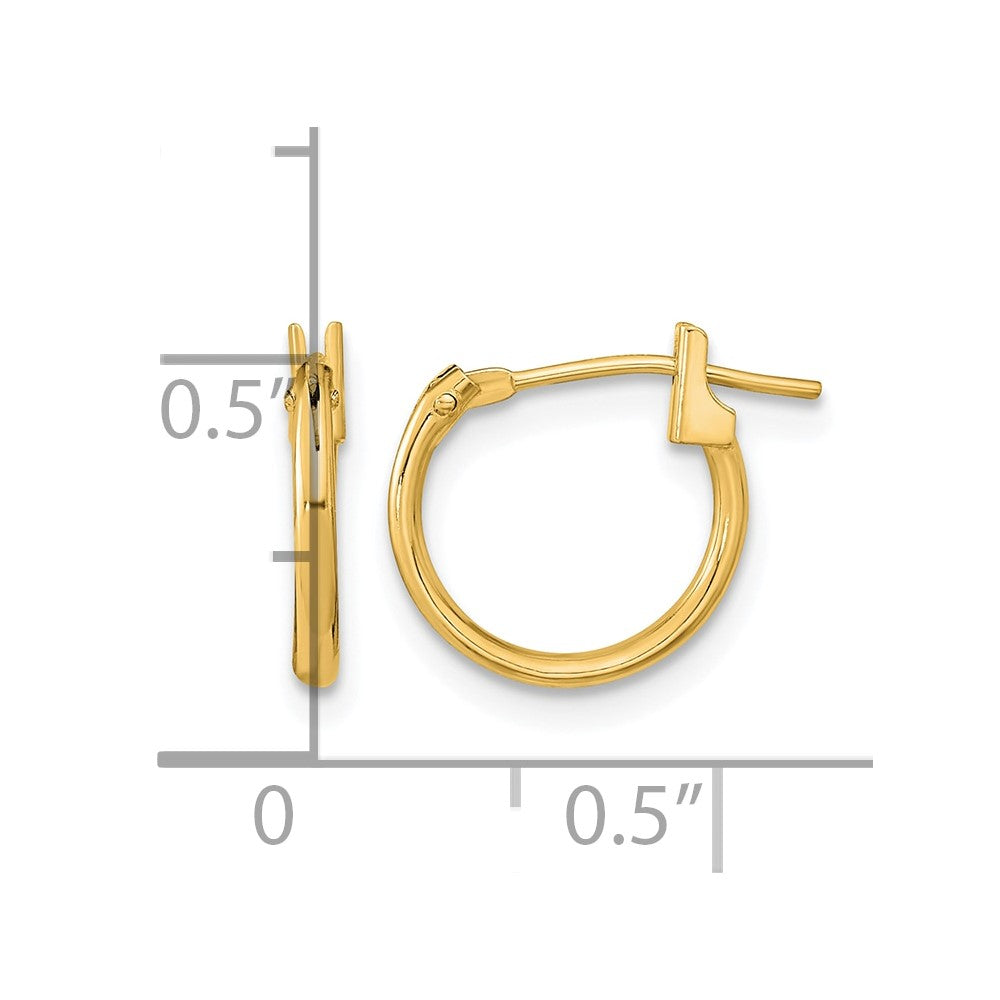 14k Madi K 11mm Hoop Earrings