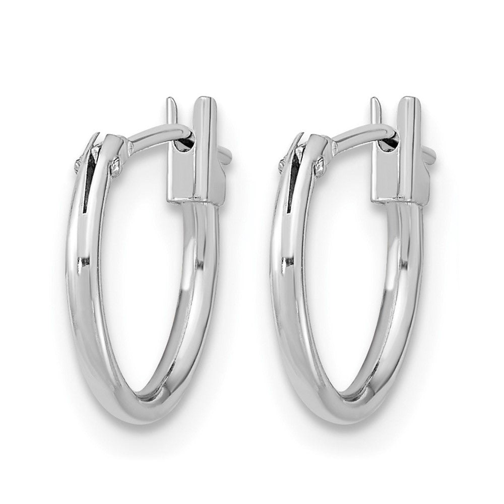 14k White Gold Madi K 11mm Hoop Earrings