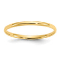 14k Madi K Polished 1mm Half Round Band Baby / Childrens Ring