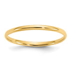 14k Madi K Polished 1mm Half Round Band Baby / Childrens Ring