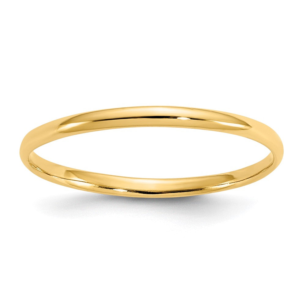 14k Madi K Polished 1mm Half Round Band Baby / Childrens Ring