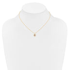 14k Madi K 3mm Rhodolite Garnet Heart Birthstone 15 inch Necklace