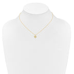 14k Madi K 3mm Peridot Heart Birthstone 15 inch Necklace