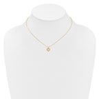 14k Madi K 3mm Opal Heart 15 inch Necklace