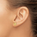 14k Madi K Butterfly Childrens Screwback Post Earrings