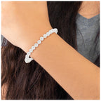 14k Madi K 4.5mm-5.5mm White Imitation Shell Pearl 5.25 inch Bracelet