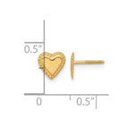 14k Madi K 8.00mm Heart Childrens Post Earrings
