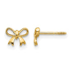 14k Madi K Bow Childrens Post Earrings