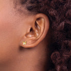 14k Madi K CZ Butterfly Childrens Post Earrings