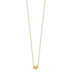 14k Madi K Small Hollow Heart 17 inch with 1 inch extender Necklace