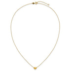 14k Madi K Small Hollow Heart 17 inch with 1 inch extender Necklace