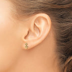 14k Madi K CZ Anchor Childrens Post Earrings