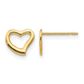 14k Madi K 7.00mm Heart Childrens Post Earrings