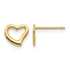 14k Madi K 7.00mm Heart Childrens Post Earrings