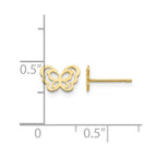 14k Madi K Butterfly Childrens Post Earrings