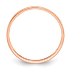 14K Rose Gold Madi K Polished 1mm Half Round Band Baby / Childrens Ring
