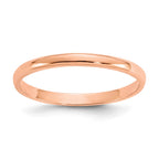 14K Rose Gold Madi K Polished 1mm Half Round Band Baby / Childrens Ring