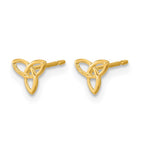 14k Madi K Kids Celtic Knot Childrens Post Earrings