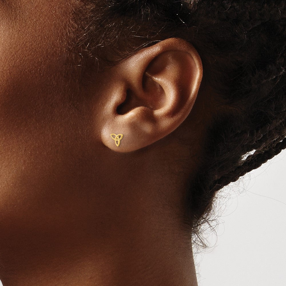 14k Madi K Kids Celtic Knot Childrens Post Earrings