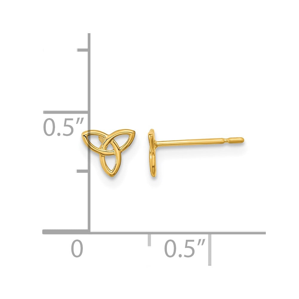 14k Madi K Kids Celtic Knot Childrens Post Earrings